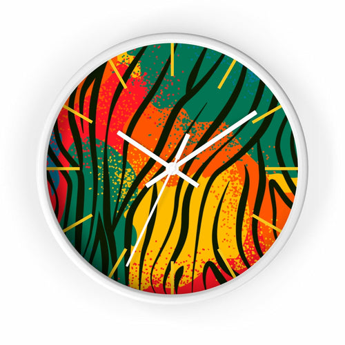 Welcome to The Jungle Geometric Wall Clock - Fashionable & Functional Statement Piece