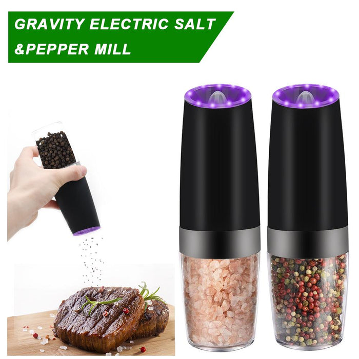 Gravity Pepper Grinder - Electric and Automatic Salt Mill