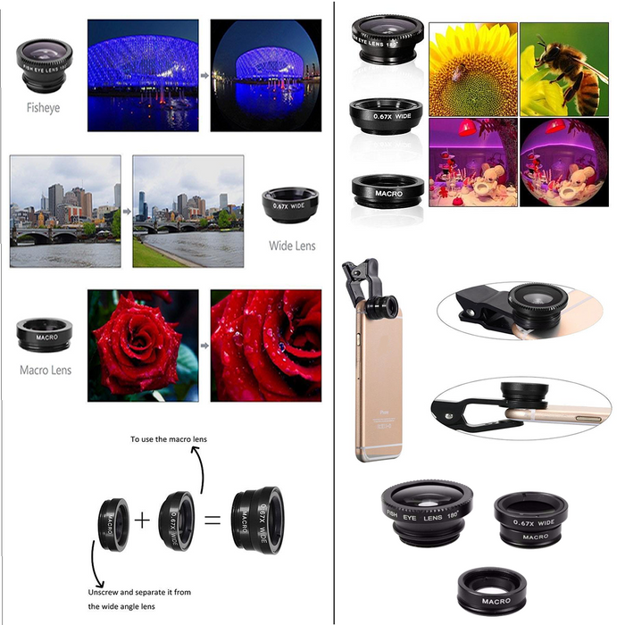 11-in-1 Smartphone Lens and Photography Selfie Bundle