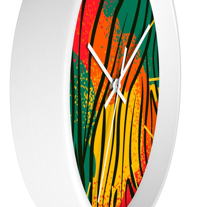 Welcome to The Jungle Geometric Wall Clock - Fashionable & Functional Statement Piece