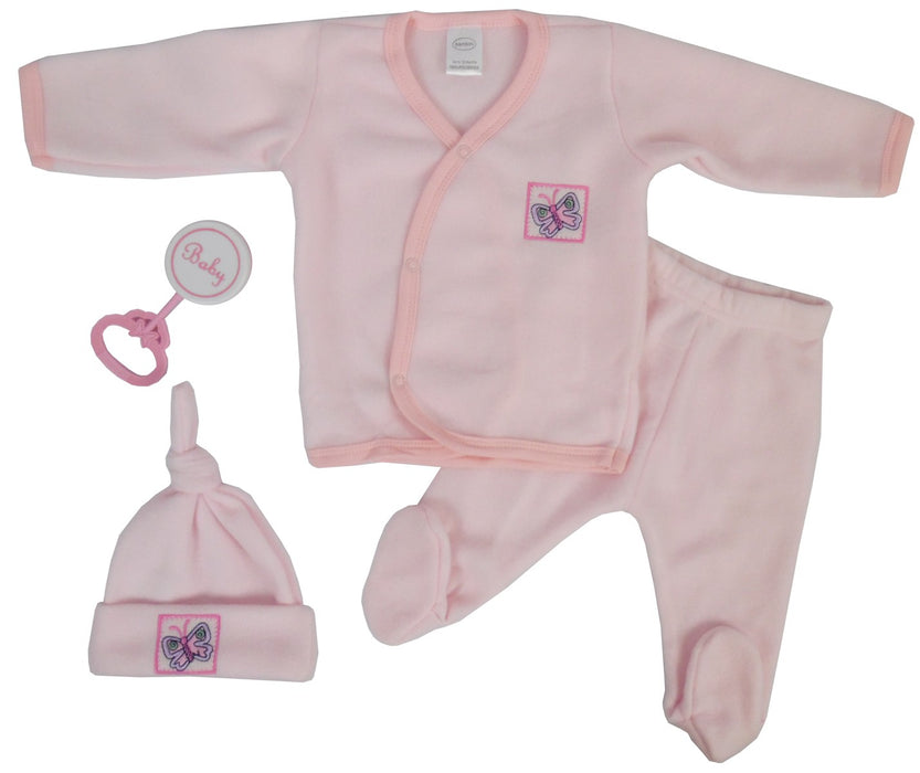 4-Piece Pink Fleece Gift Set
