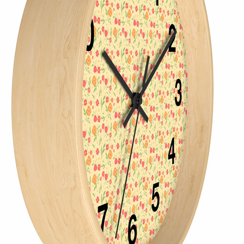 2882Time™ Cottagecore Clock - Ditsy Floral Geometric