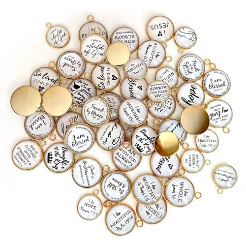 Bulk Assorted Christian and Scripture Charms for Jewelry Making –