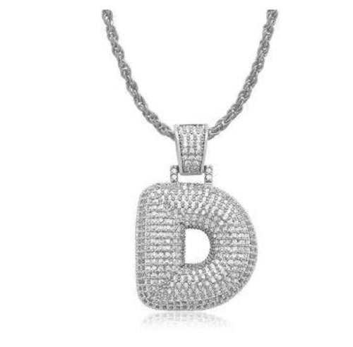 PIPE Rhodium HH Bubble Letter | D916511