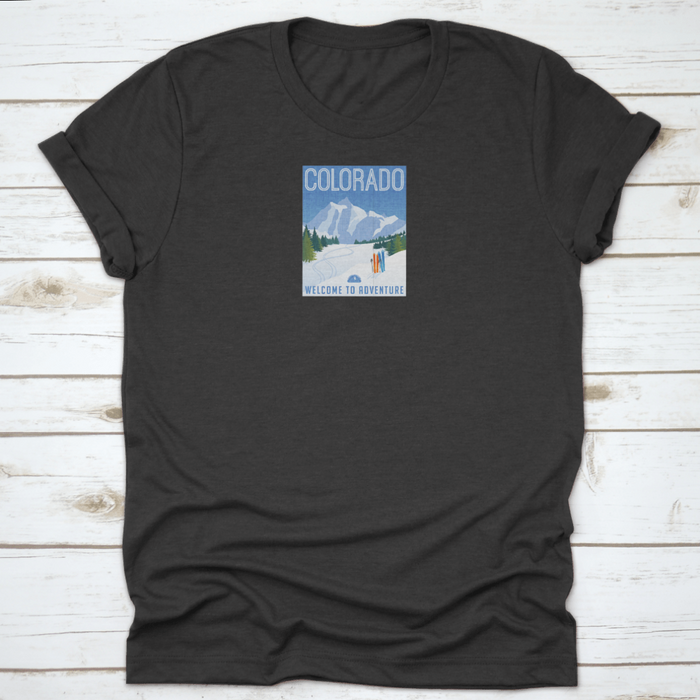 Retro Print Colorado Travel Shirt