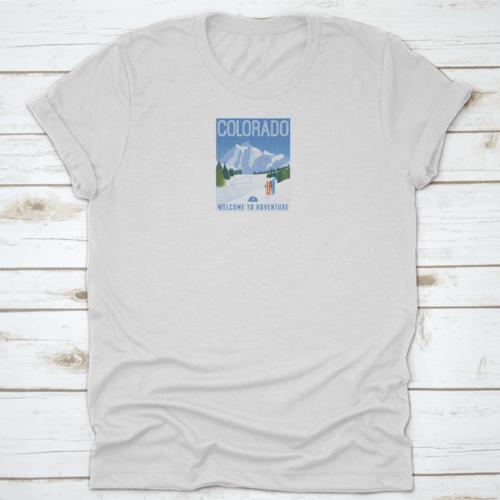 Retro Print Colorado Travel Shirt