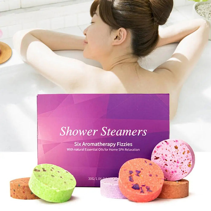 Aromatherapy Shower Steamers - 6Pcs Bath Tablets