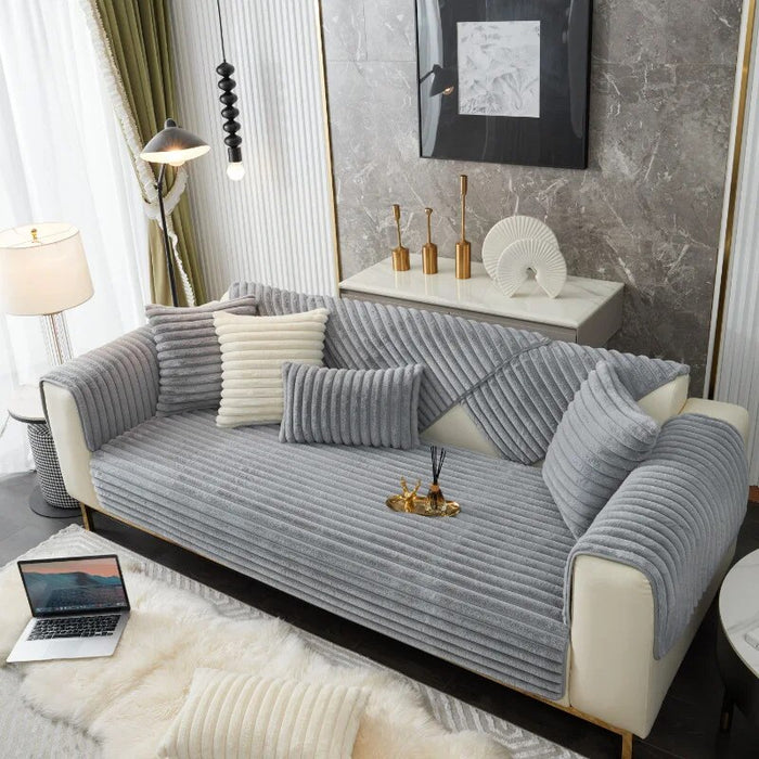 Soft Plush Velvet Sofa Cushion Cover
