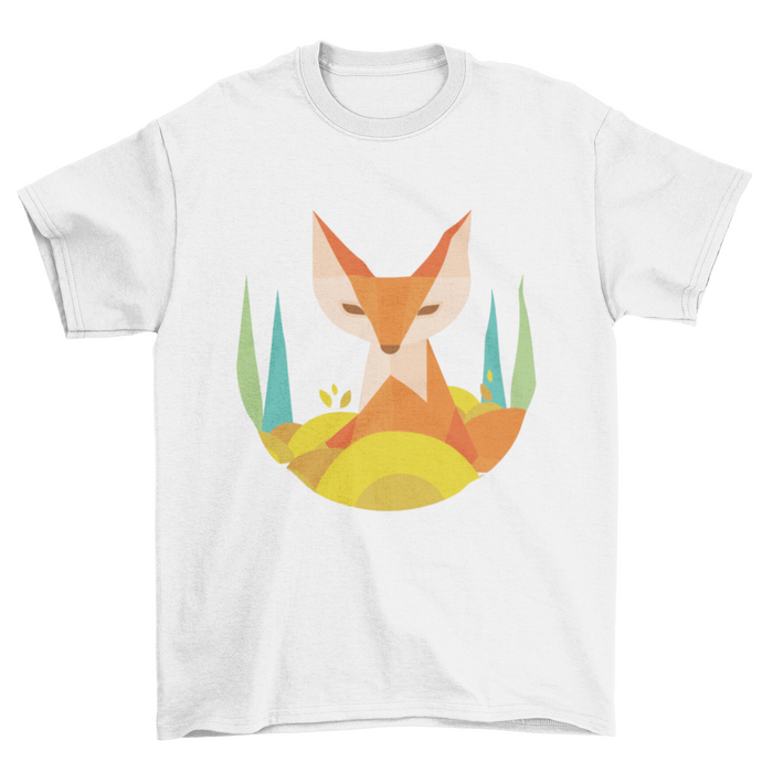 Colorful Unique Fashion Abstract Geometric Wild Zoo Fox Polygonal