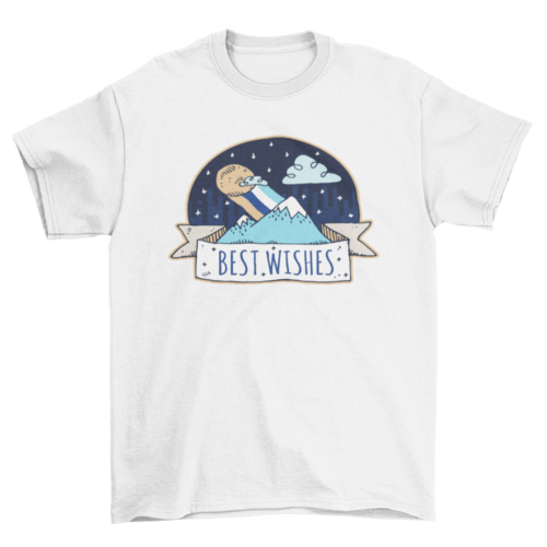 Cute Doodle Mountain 'Best Wishes' Toddler T-Shirt
