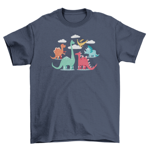 Cartoon Dinosaurs Youth T-shirt