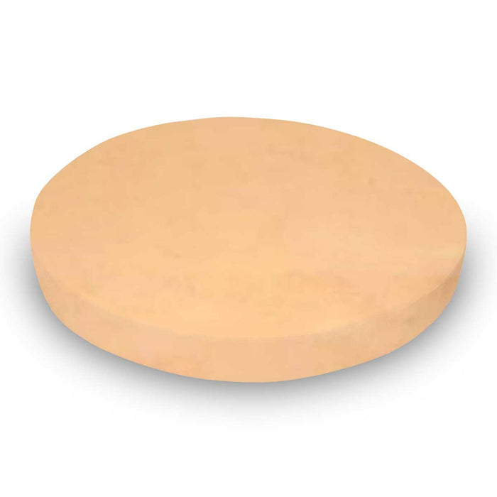 SheetWorld Fitted Round Crib Sheet - 100% Cotton Woven - Solid Peach