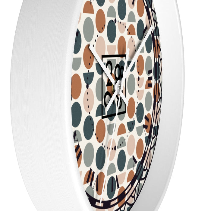 Personalized Environment with 2882Time™ Geometric Wall Clock - Wooden Frame, Plexiglass Face