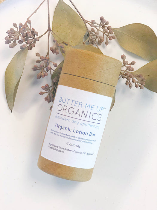 Organic Ultra-Hydrating Lotion Bar with Shea Butter and Coconut Oil
