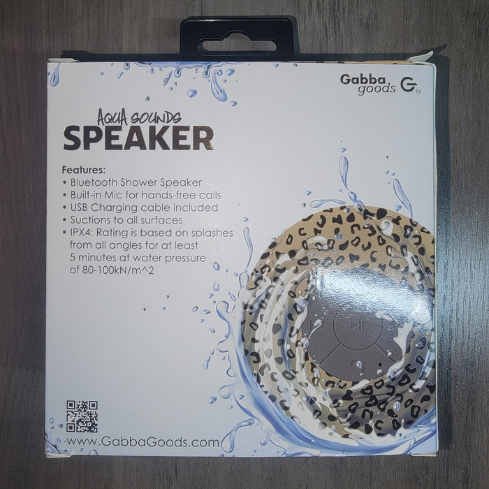 Waterproof Bluetooth Speaker for the Shower Leopard Print