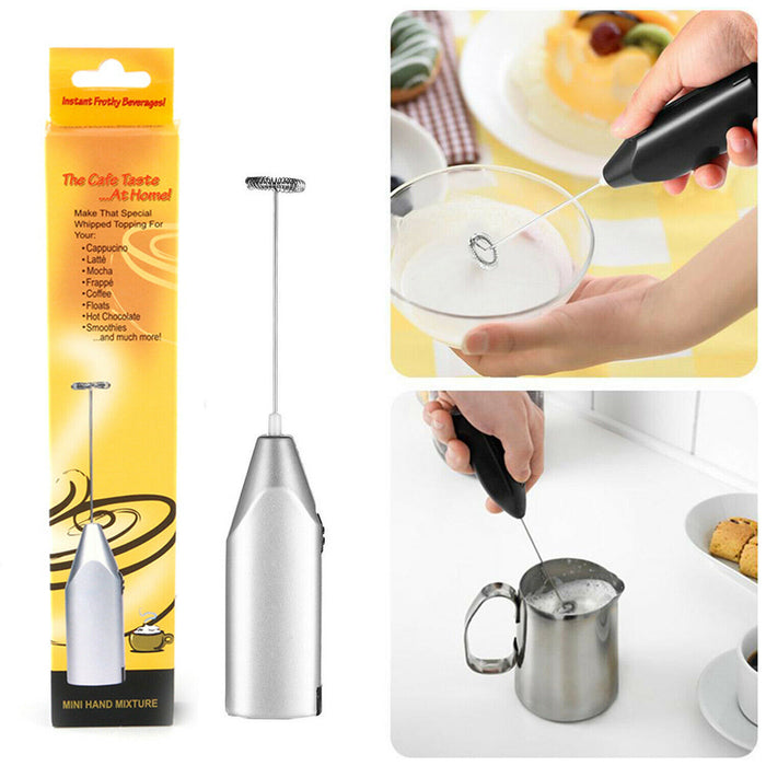 Electric Milk Frother and Drink Whisk Mixer