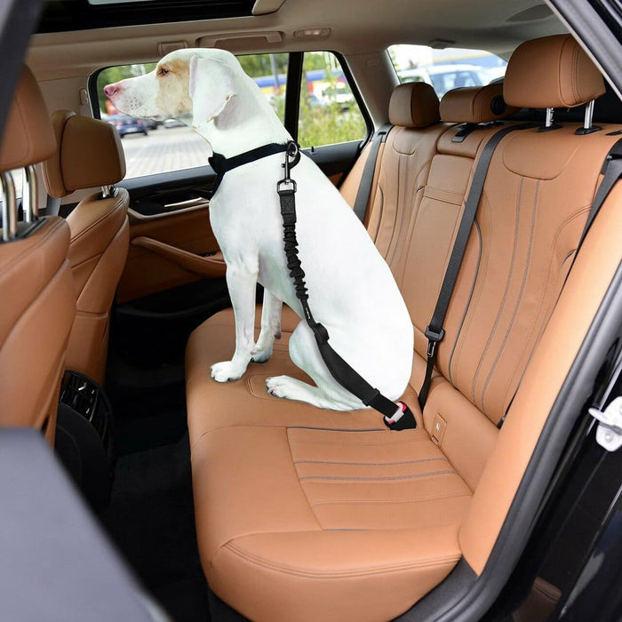 2 Pack Adjustable Dog Harness For Car Seatbelt Connector Restrain
