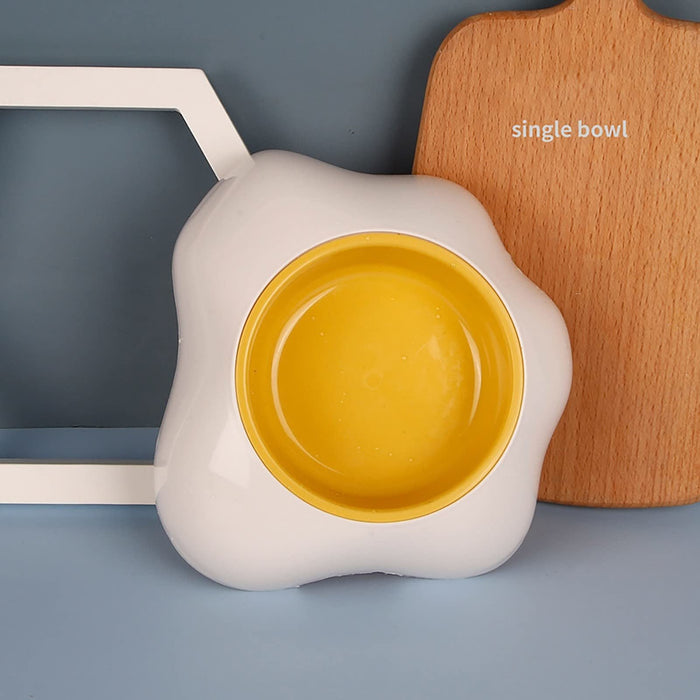 Egg-shaped Pet Bowl for Dogs and Cats - Cute and Convenient