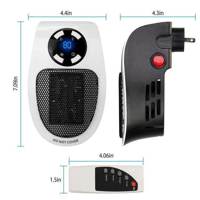 SwiftHeat™ - Portable Heater Fan with Digital Thermostat and Remote Control