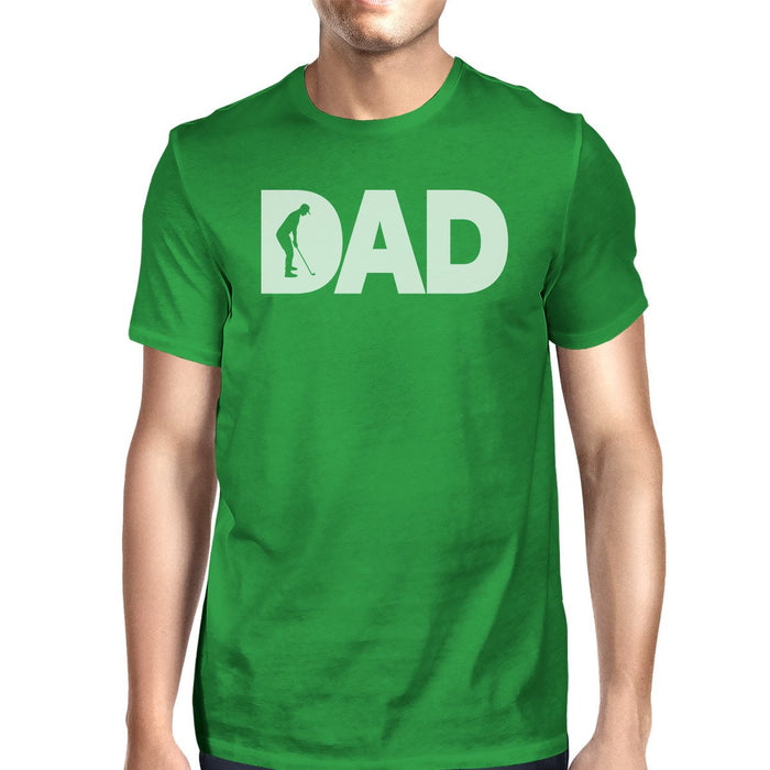 Dad Golf 1 Green Graphic T-shirt For Men Funny