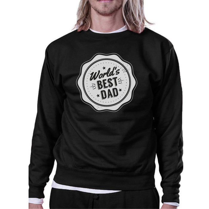 World's Best Dad Black Sweatshirt - Perfect Father's Day Gift