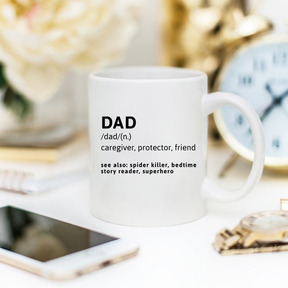 DAD (n.) Caregiver, Protector, Friend - Funny Coffee Mug