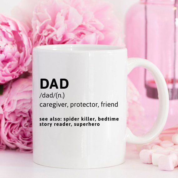 DAD (n.) Caregiver, Protector, Friend - Funny Coffee Mug
