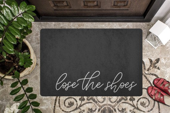 Funny 'Lose the Shoes' Design Doormat for Home and Entryway