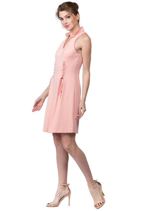 Vienna Dress - Fit and flare wing tip collar dress