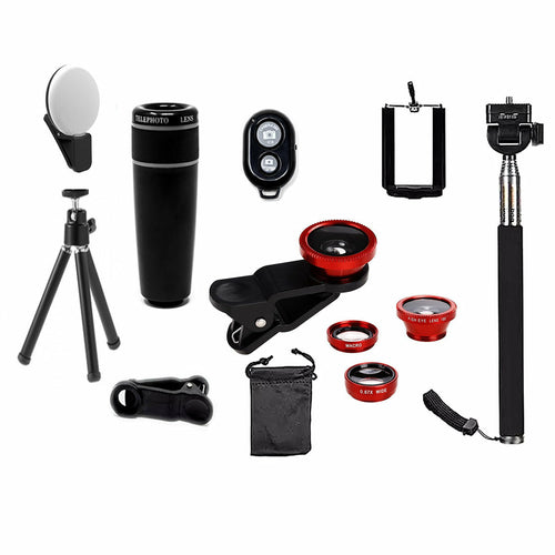 11-in-1 Smartphone Lens and Photography Selfie Bundle