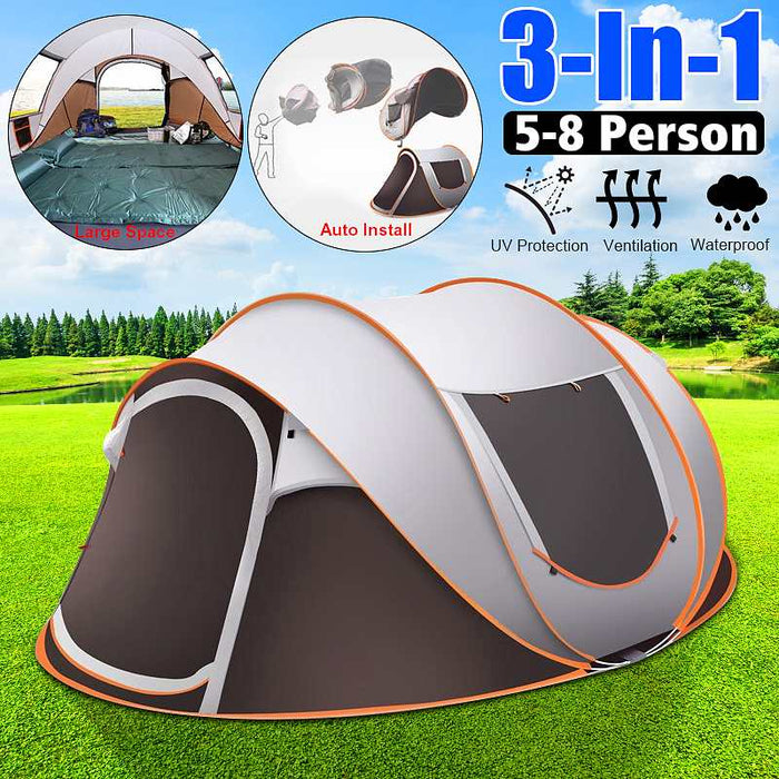 Large Capacity Automatic Pop-Up Camping Tent