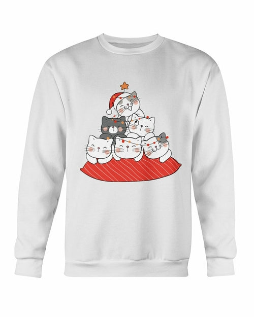 Cute Cushion Cats Christmas Sweatshirt