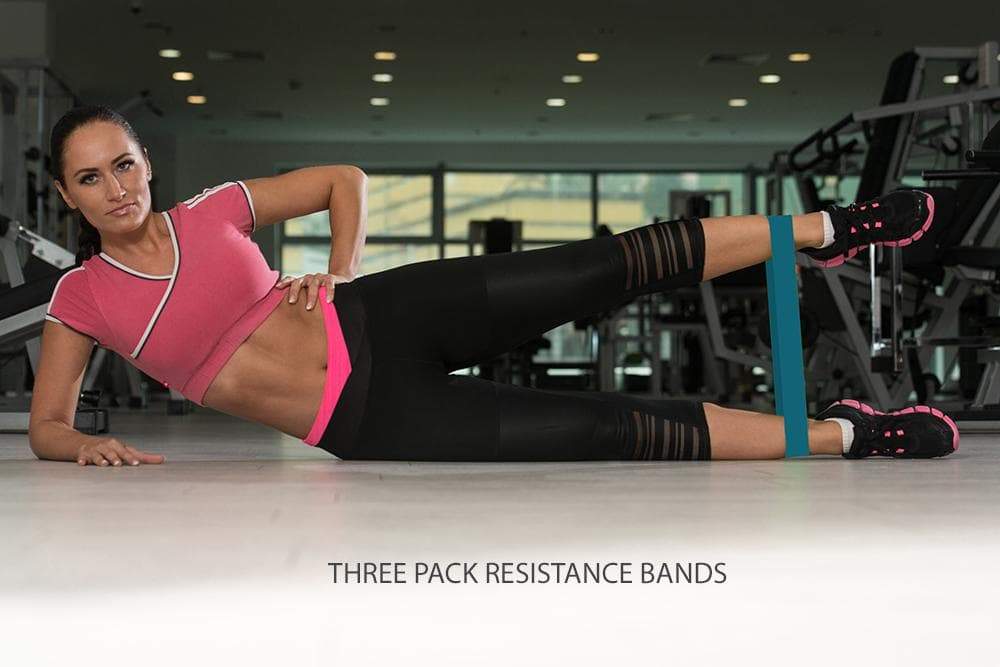 Muscle Recovery & 3 Pack Resistance Band Bundle with Mini Foam Roller and Roller Stick